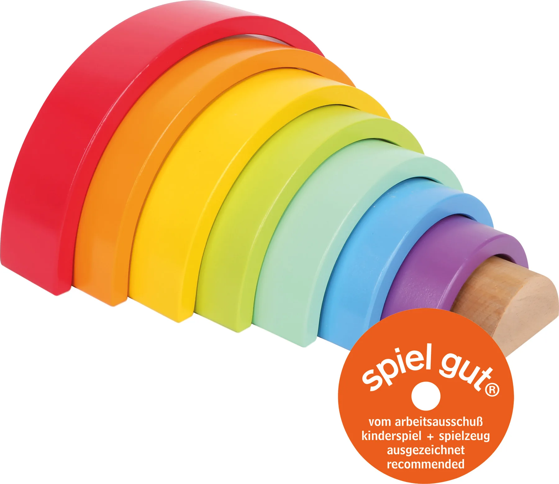 Holzbausteine großer Regenbogen — Millhouse Lernspielzeug Schule