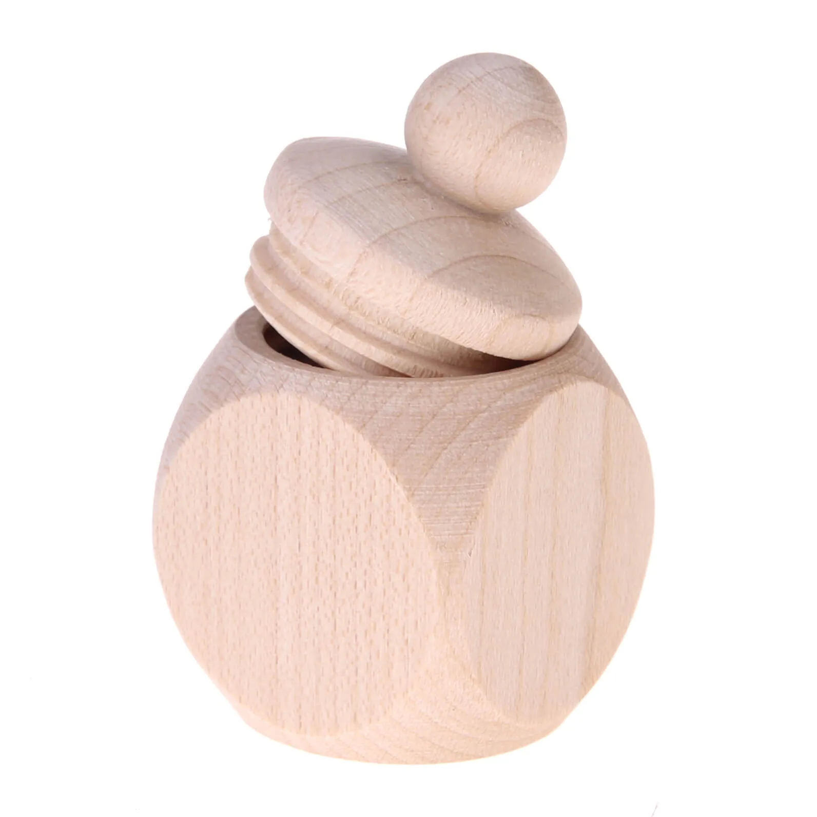 Holzdose klein mit individuellem Druck — Kiki-Ena Bastelmaterial Naturholz