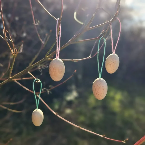 Holzeier Ostern "klein" — Kiki-Ena Bastelmaterial Naturholz