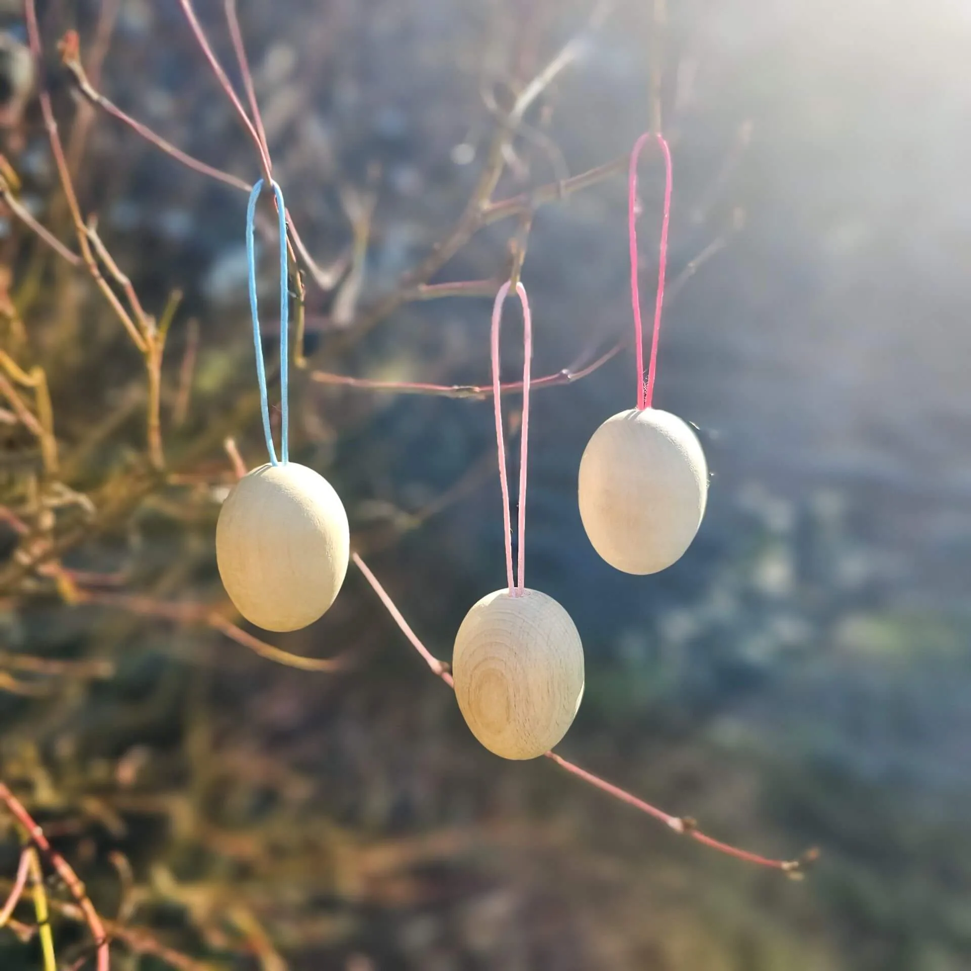 Holzeier Ostern "mittel" — Kiki-Ena Bastelmaterial Naturholz