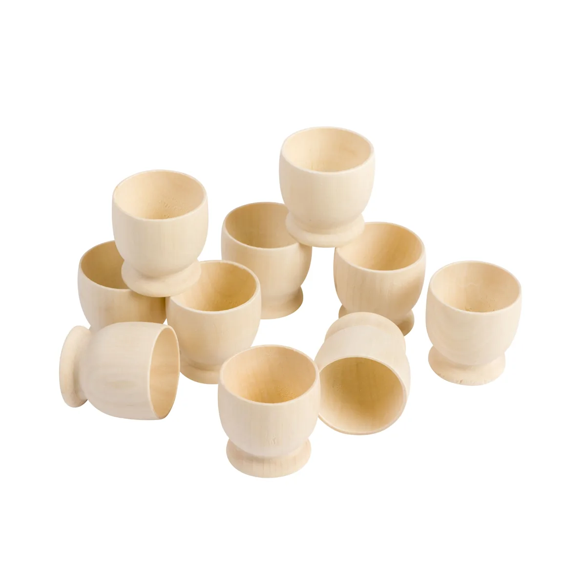 Holzeierbecher 10er Set — Eduplay padagogisches Spielzeug Kita