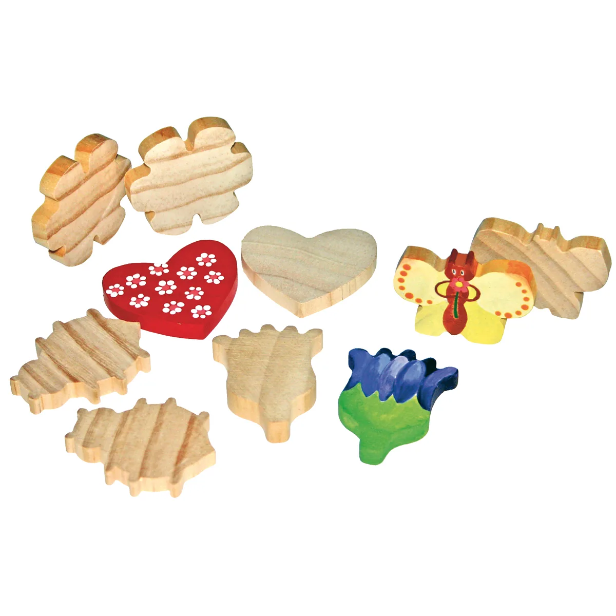 Holzfiguren Muttertag 10er Set — Eduplay padagogisches Spielzeug Kita