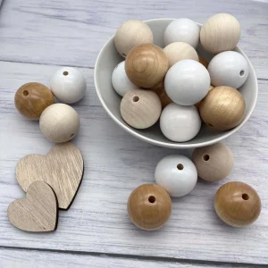 Holzperle 40mm — Kiki-Ena Bastelmaterial Naturholz
