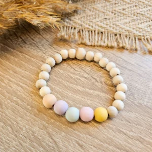 Holzperlen Armband „Watercolor“ Bastelset