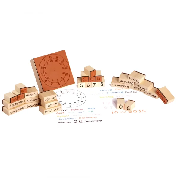 Holzstempel Kalender — Eduplay padagogisches Spielzeug Kita Holzstempel Kalender — Eduplay padagogisches Spielzeug Kita