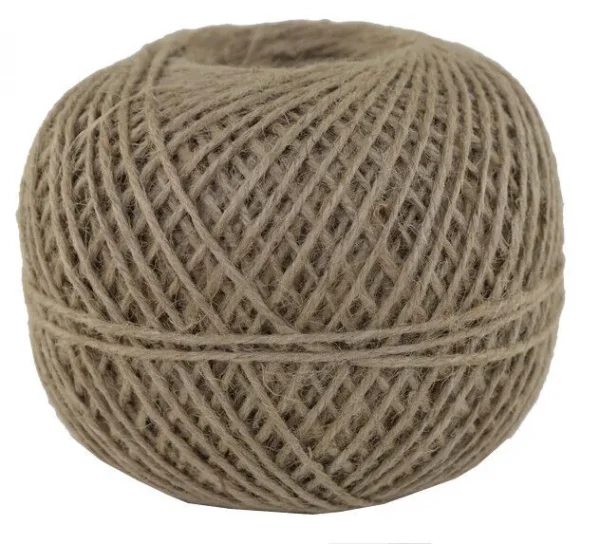Jutekordel Naturfaser • Ø 1mm  • 1 Meter — Kiki-Ena Bastelmaterial Naturholz