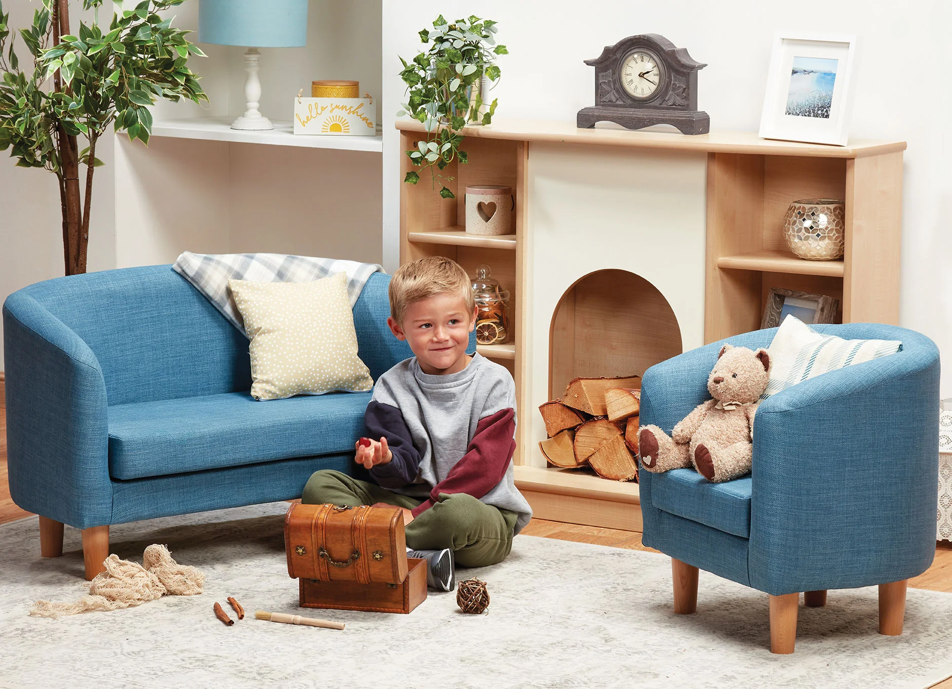 Kinder Sofa & Sessel Set — Millhouse Lernspielzeug Schule Kinder Sofa & Sessel Set — Millhouse Lernspielzeug Schule