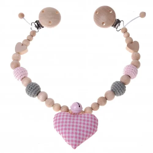 Kinderwagenkette Bastelset Stoffherz — Kiki-Ena Bastelmaterial Naturholz Kinderwagenkette Bastelset Stoffherz — Kiki-Ena Bastelmaterial Naturholz