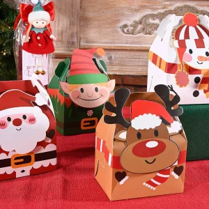 kleine Papier Geschenkbox Weihnachten — Kiki-Ena Bastelmaterial Naturholz kleine Papier Geschenkbox Weihnachten — Kiki-Ena Bastelmaterial Naturholz