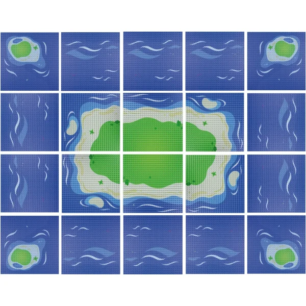 Klemmbaustein-Set Bauplatten 32x32 Noppen 20 Stück Insel — Eduplay padagogisches Spielzeug Kita Klemmbaustein-Set Bauplatten 32x32 Noppen 20 Stück Insel — Eduplay padagogisches Spielzeug Kita