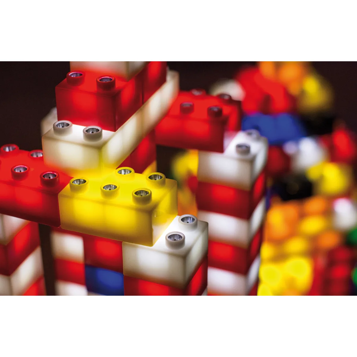 Klemmbaustein-Set Light Stax Junior KIGA 180 Stück — Eduplay padagogisches Spielzeug Kita