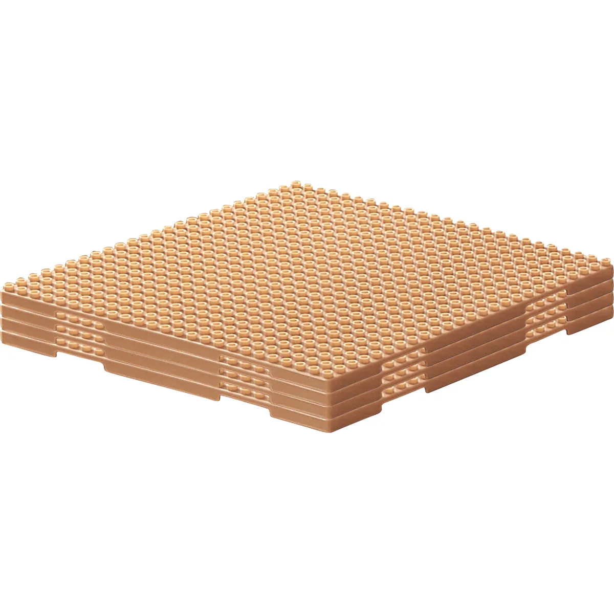 Klemmbausteine Junior Grundplatte 4er Set — Kiki-Ena Bastelmaterial Naturholz