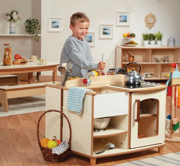 Kücheninsel für Kita & Kindergarten ab 3 Jahre — Millhouse Lernspielzeug Schule