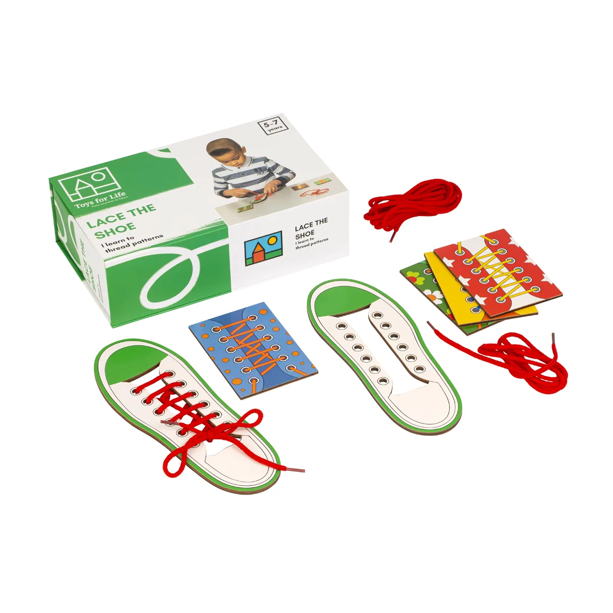 Lace the shoe — Eduplay padagogisches Spielzeug Kita