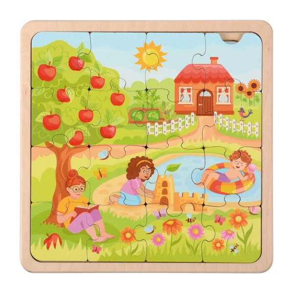 Lebenszyklen Puzzle Jahreszeiten — Eduplay padagogisches Spielzeug Kita