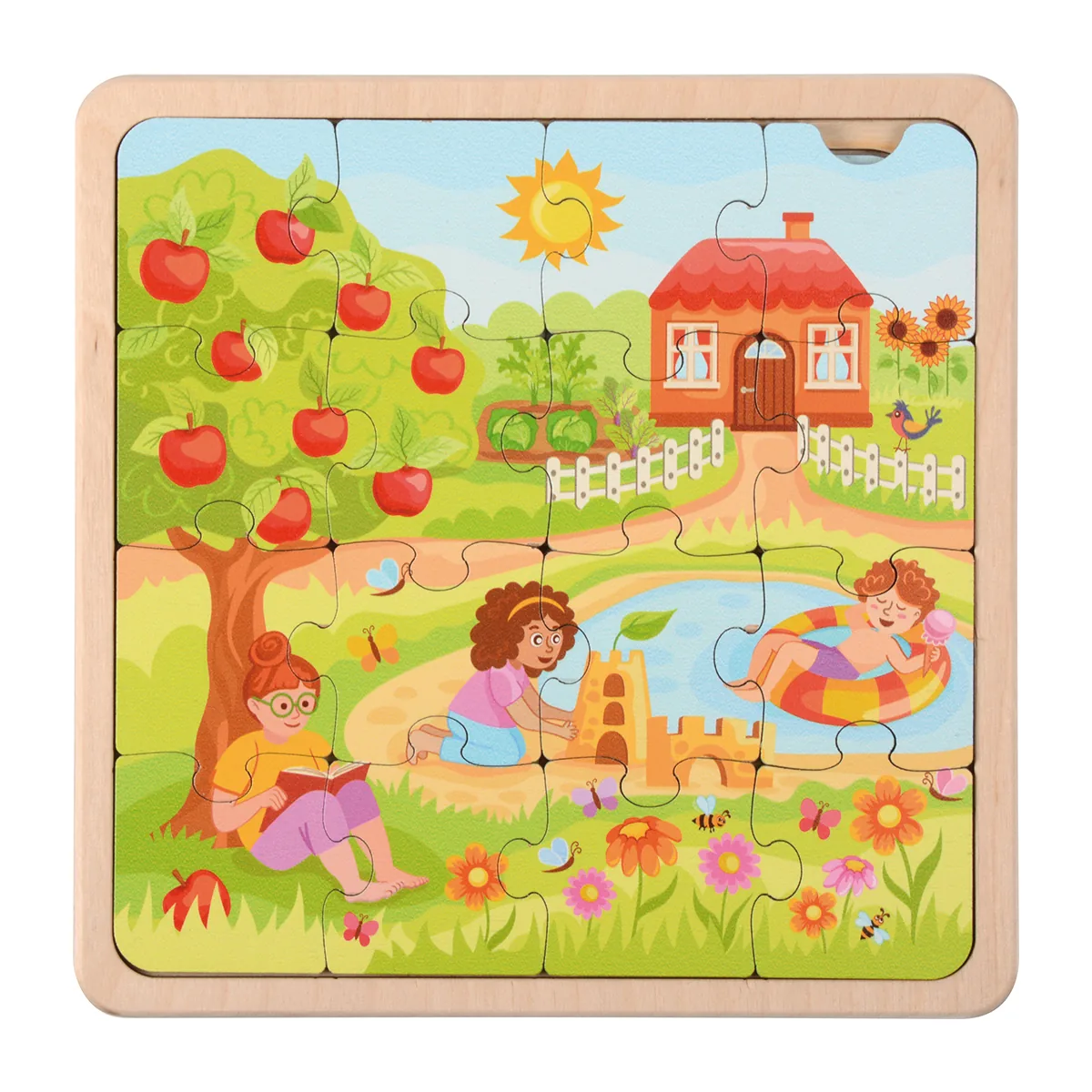 Lebenszyklen Puzzle Jahreszeiten — Eduplay padagogisches Spielzeug Kita