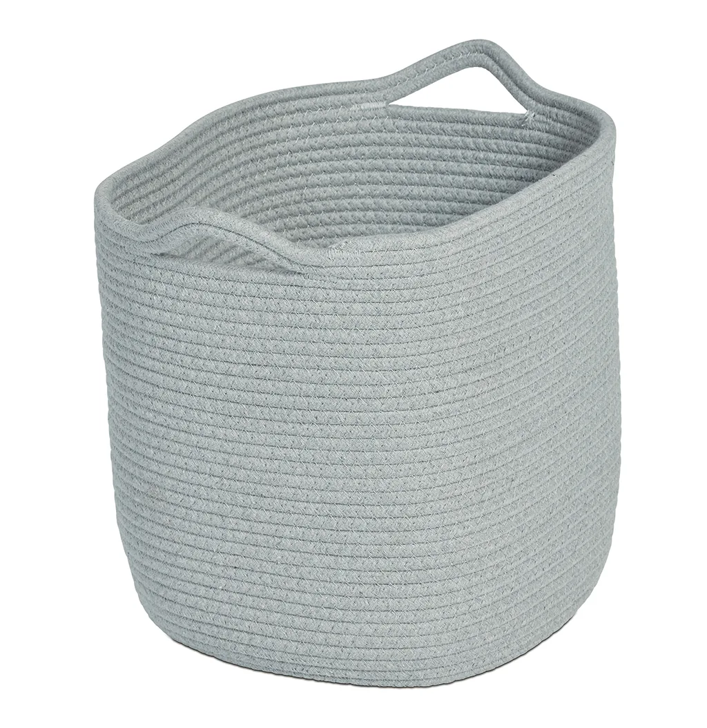 Light Grey Aufbewahrungskorb (6er-Pack) für Kita & Kindergarten — Millhouse Lernspielzeug Schule