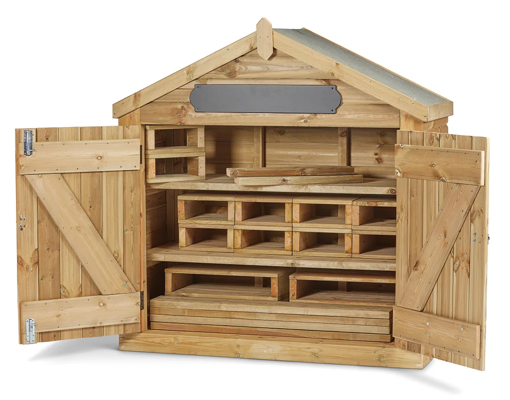 Lose Teile Lodge mit Bausteinset (DR019) — Millhouse Lernspielzeug Schule