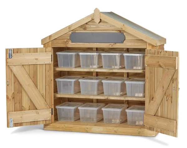 Lose-Teile-Set mit 12 durchsichtigen Behältern — Millhouse Lernspielzeug Schule