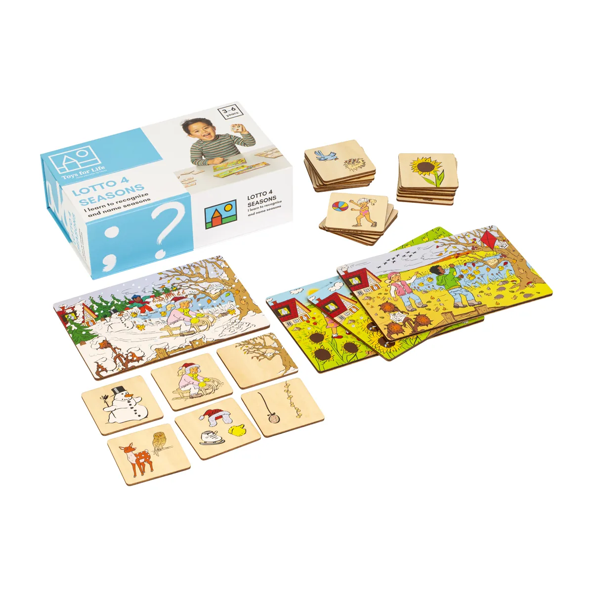Lotto 4 seasons — Eduplay padagogisches Spielzeug Kita
