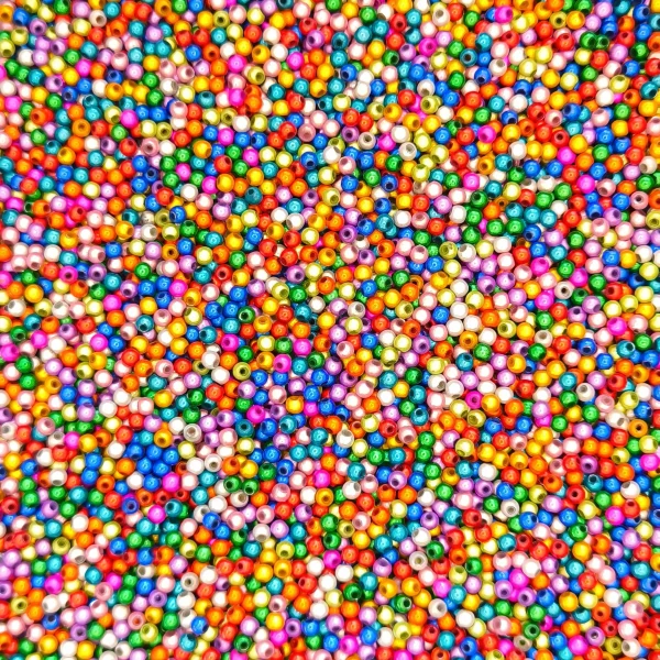 Magic Beads • 4mm • 150 Stück • reflektierende Perlen, 3D-Illusion, Acrylperlen — Kiki-Ena Bastelmaterial Naturholz