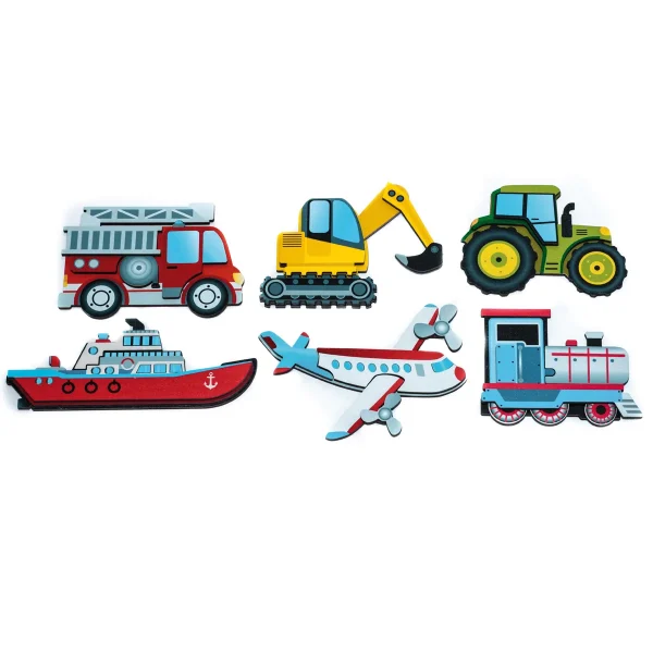 Magnetpuzzle Transport 6er Set — Eduplay padagogisches Spielzeug Kita