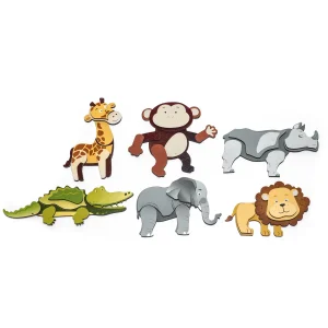 Magnetpuzzle Wildtiere 6er Set — Eduplay padagogisches Spielzeug Kita Magnetpuzzle Wildtiere 6er Set — Eduplay padagogisches Spielzeug Kita