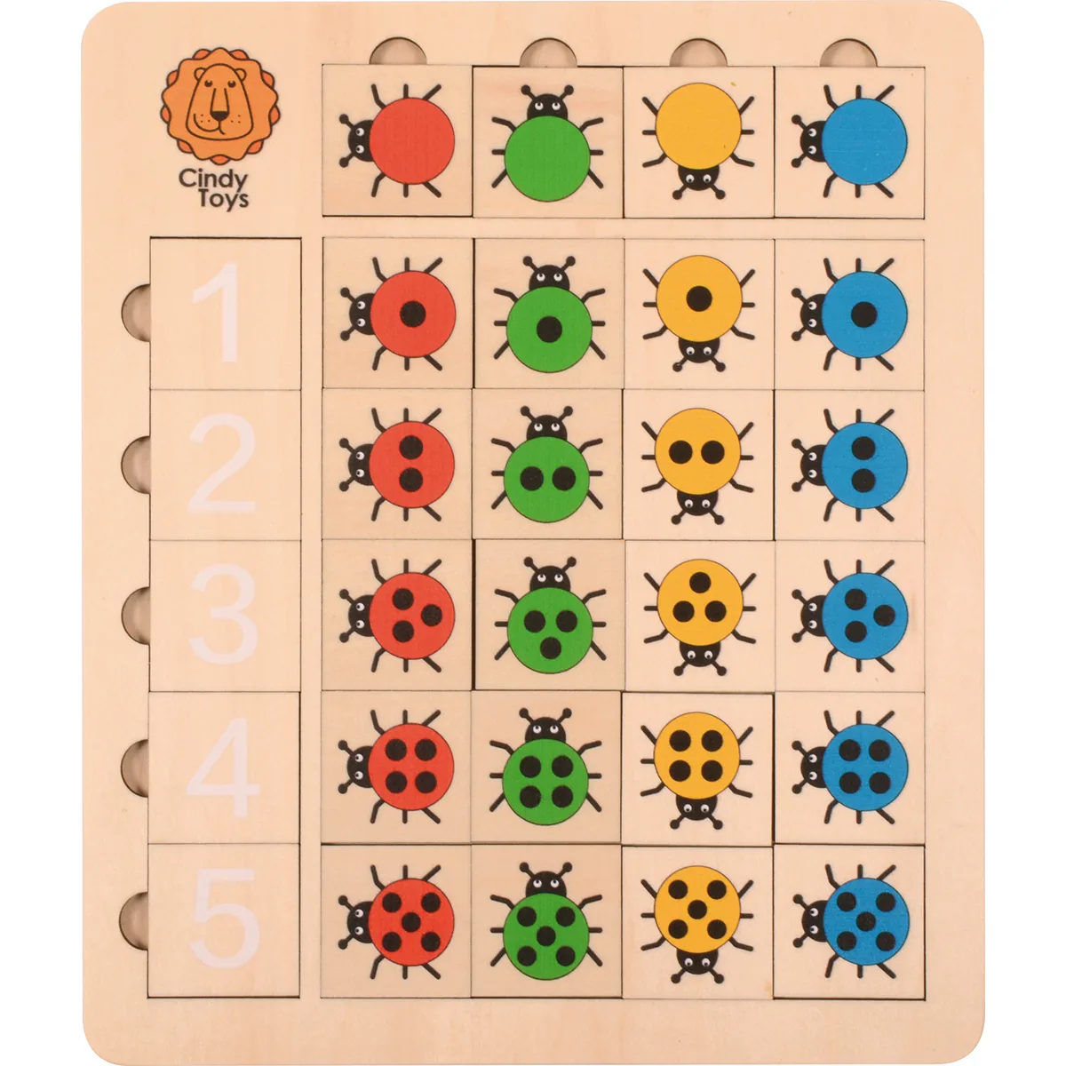 Marienkäfer Zahlenpuzzle — Eduplay padagogisches Spielzeug Kita