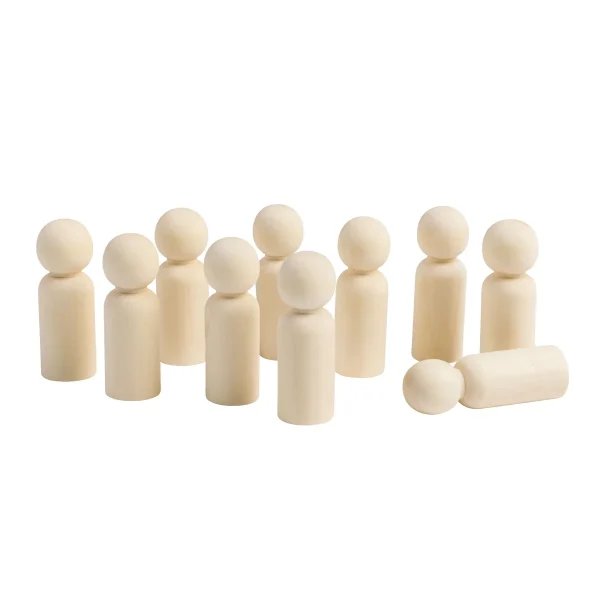Menschen aus Holz 10er Set medium — Eduplay padagogisches Spielzeug Kita