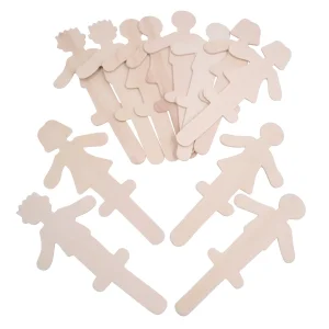 Menschen Holzbastelstäbchen 12er Set — Eduplay padagogisches Spielzeug Kita