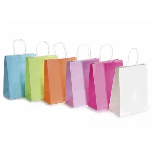 mittelgroße farbige Geschenktüte  • Papier — Kiki-Ena Bastelmaterial Naturholz