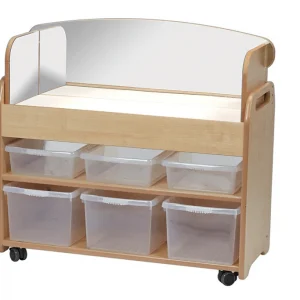 Mittelgroßer Lichtkastenwagen mit Spiegelumrandung — Millhouse Lernspielzeug Schule Mittelgroßer Lichtkastenwagen mit Spiegelumrandung — Millhouse Lernspielzeug Schule