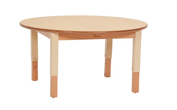 Mittelgroßer runder Tisch (D900), höhenverstellbar — Millhouse Lernspielzeug Schule Mittelgroßer runder Tisch (D900), höhenverstellbar — Millhouse Lernspielzeug Schule