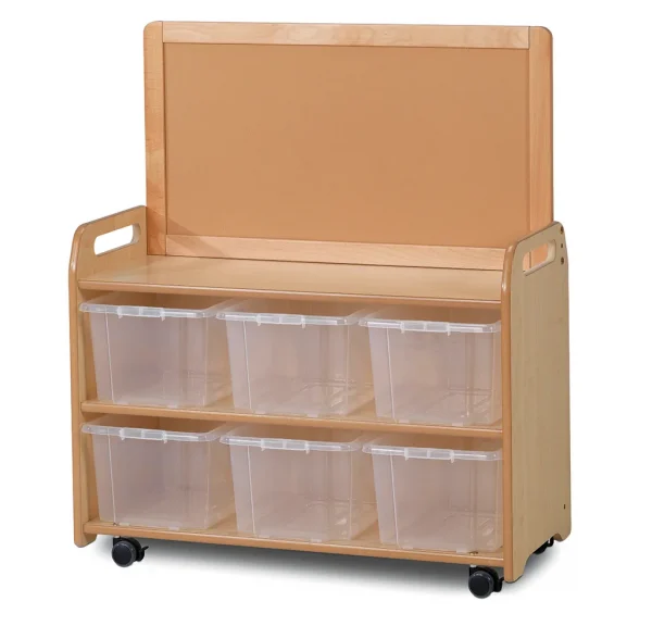 Mobile Einheit mit Aufsatzdisplay und 6 transparenten Behältern — Millhouse Lernspielzeug Schule Mobile Einheit mit Aufsatzdisplay und 6 transparenten Behältern — Millhouse Lernspielzeug Schule