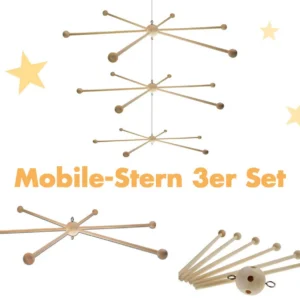 Mobile-Stern Ø25cm — Kiki-Ena Bastelmaterial Naturholz