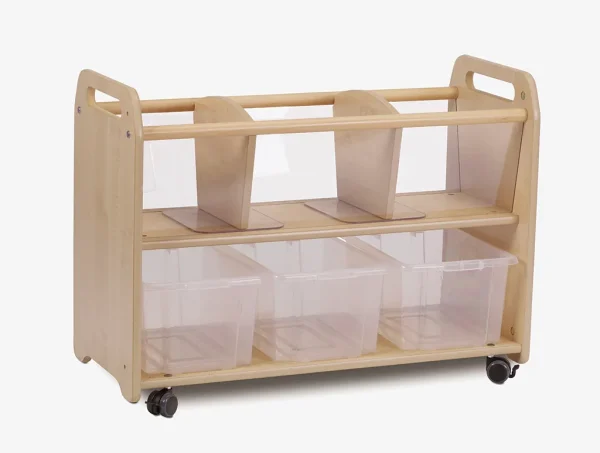 Mobiler Clear View Aufbewahrungsschrank mit 3 transparenten Boxen — Millhouse Lernspielzeug Schule Mobiler Clear View Aufbewahrungsschrank mit 3 transparenten Boxen — Millhouse Lernspielzeug Schule