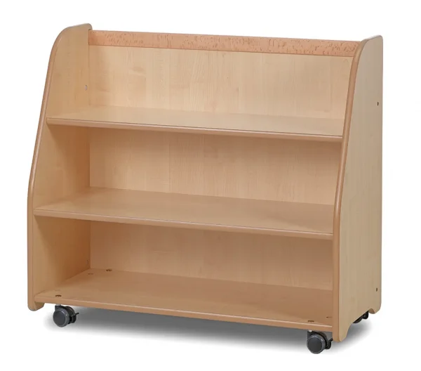 Mobiles Stufenregal mit Spiegelrückwand (leer) — Millhouse Lernspielzeug Schule Mobiles Stufenregal mit Spiegelrückwand (leer) — Millhouse Lernspielzeug Schule