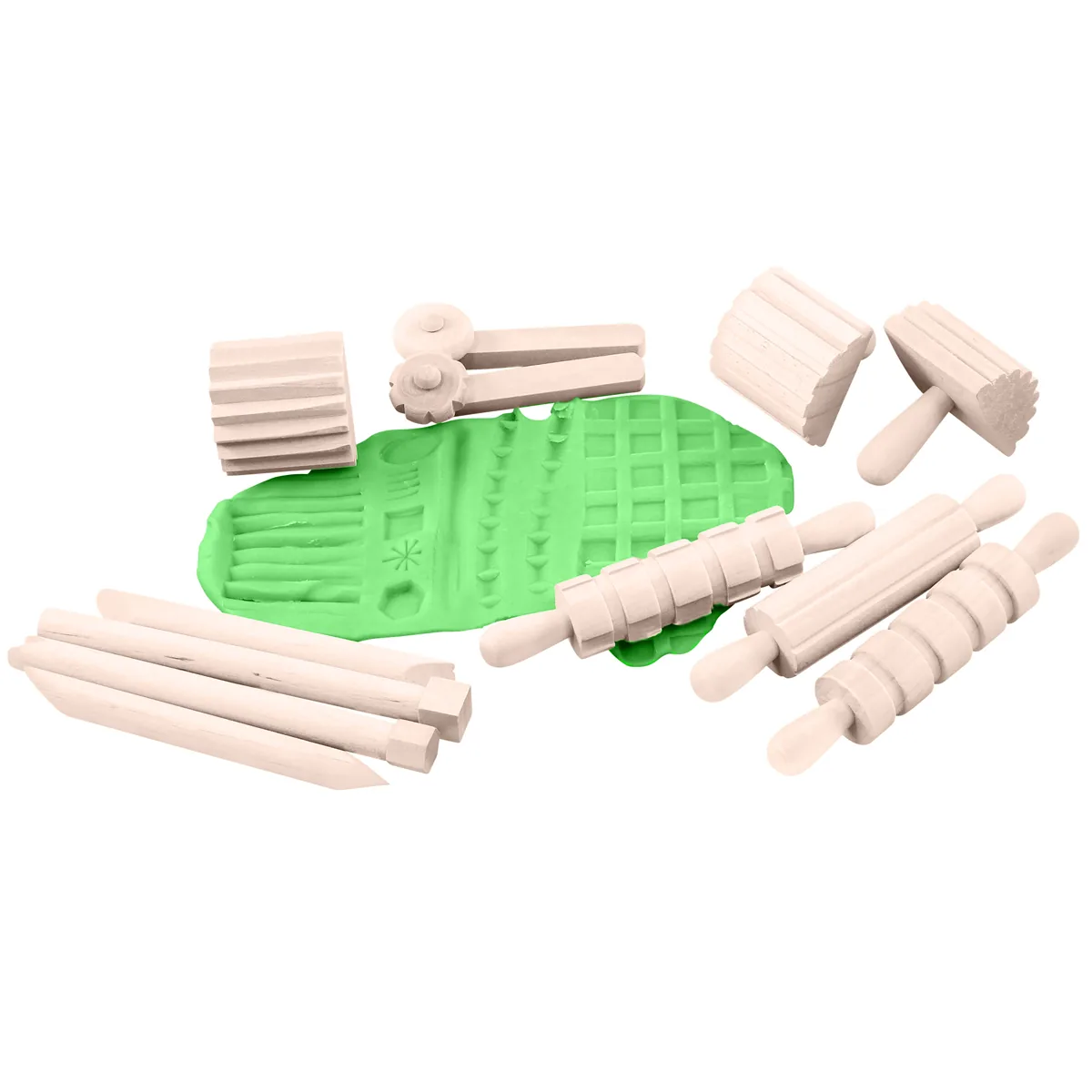 Modellierwerkzeug-Set Holz — Eduplay padagogisches Spielzeug Kita Modellierwerkzeug-Set Holz — Eduplay padagogisches Spielzeug Kita