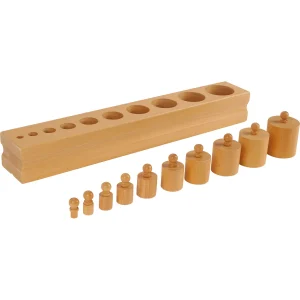 Montessori Block mit Zylindern Set 1 — Eduplay padagogisches Spielzeug Kita