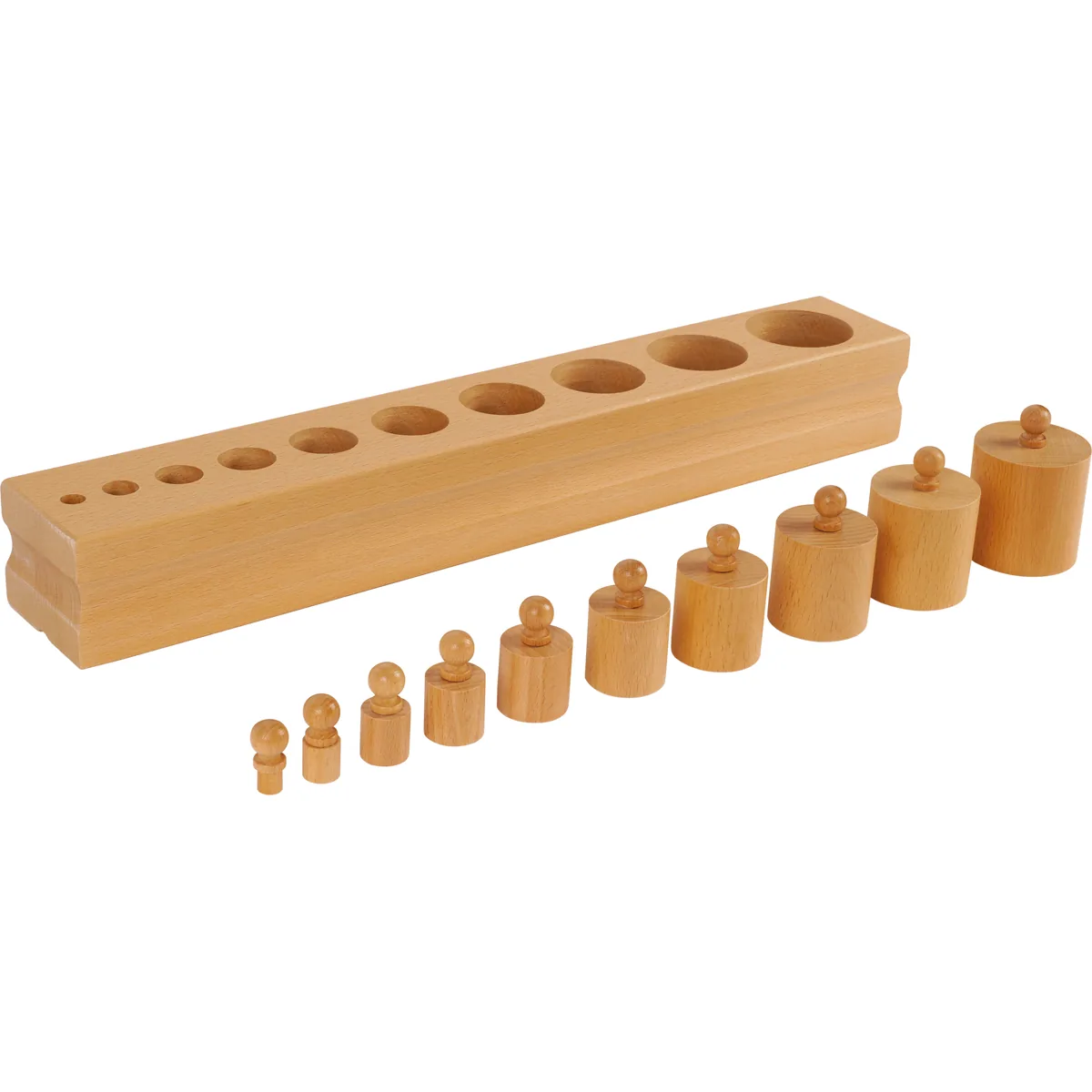 Montessori Block mit Zylindern Set 1 — Eduplay padagogisches Spielzeug Kita Montessori Block mit Zylindern Set 1 — Eduplay padagogisches Spielzeug Kita
