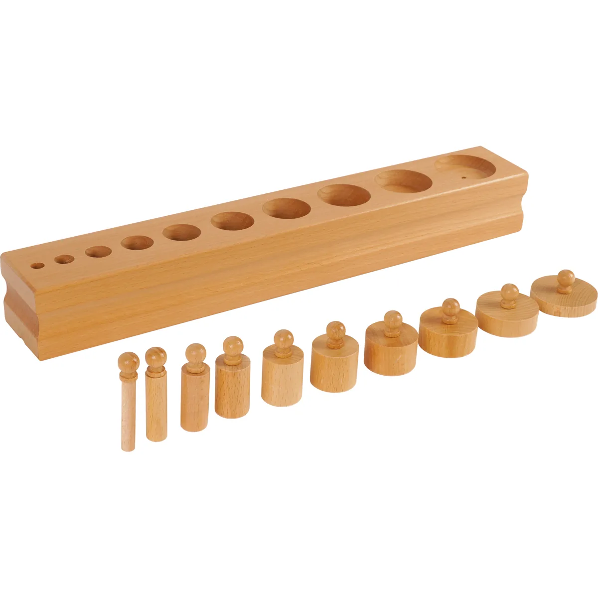Montessori Block mit Zylindern Set 3 — Eduplay padagogisches Spielzeug Kita Montessori Block mit Zylindern Set 3 — Eduplay padagogisches Spielzeug Kita