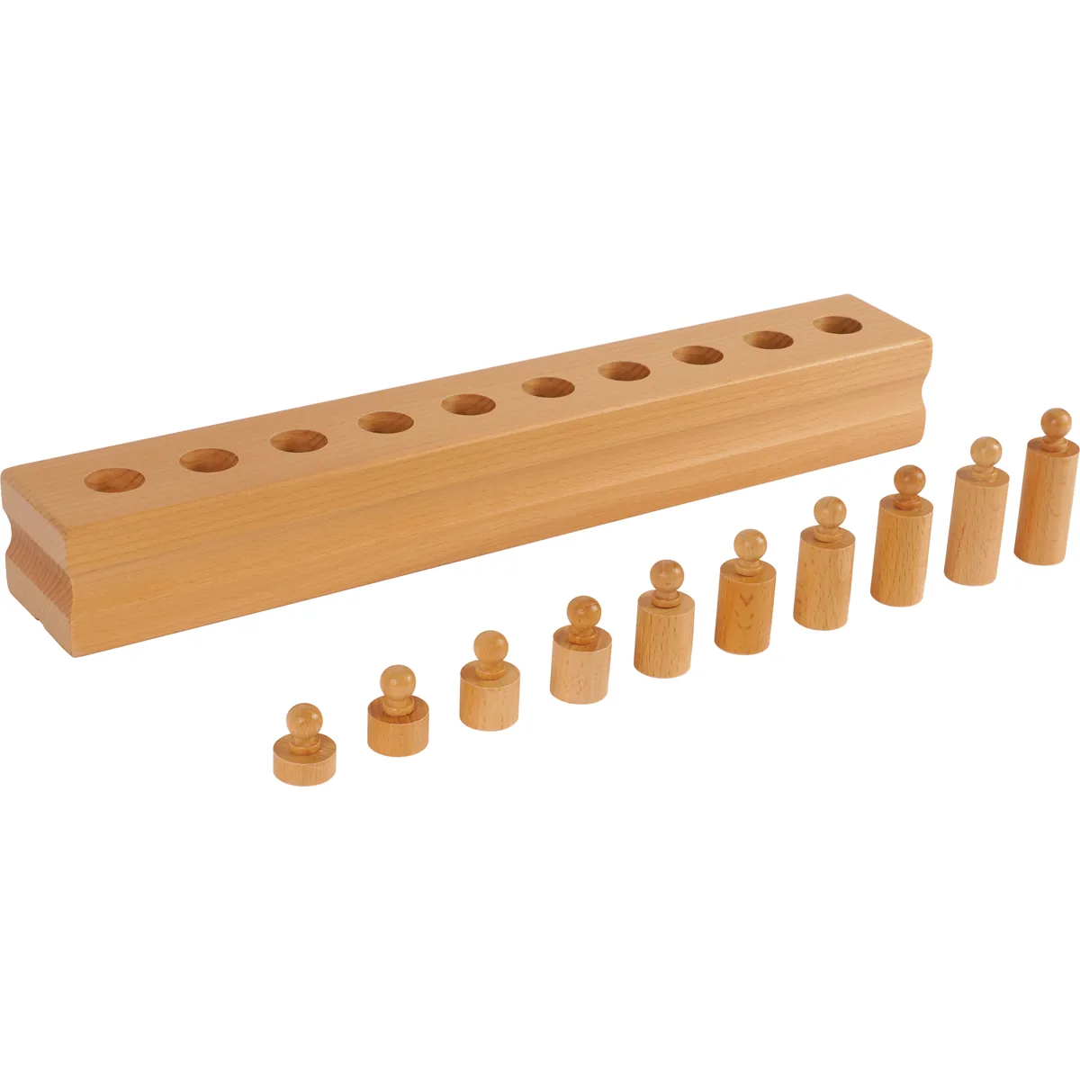 Montessori Block mit Zylindern Set 4 — Eduplay padagogisches Spielzeug Kita