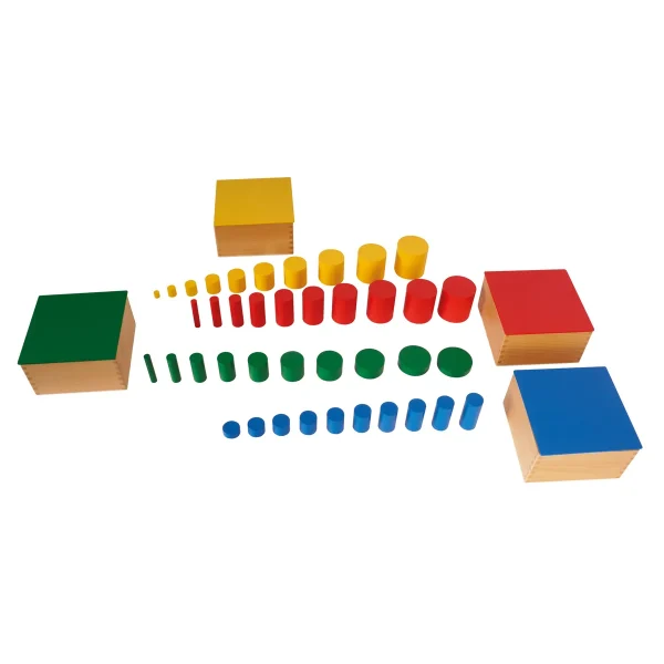 Montessori Farbige Zylinder — Eduplay padagogisches Spielzeug Kita