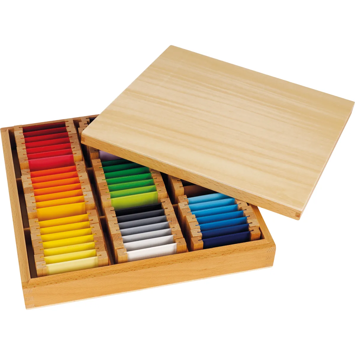 Montessori Farbtäfelchen Schattierungen 63 Stück — Eduplay padagogisches Spielzeug Kita