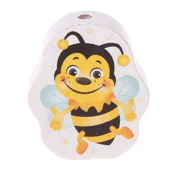 Motivperle Biene — Kiki-Ena Bastelmaterial Naturholz Motivperle Biene — Kiki-Ena Bastelmaterial Naturholz