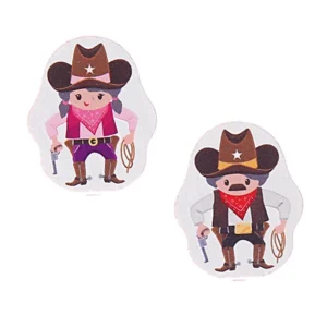 Motivperle Cowboy/Cowgirl — Kiki-Ena Bastelmaterial Naturholz
