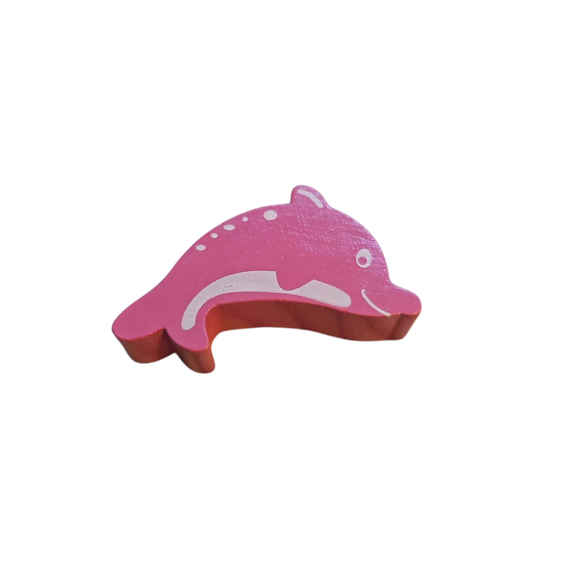 Motivperle Delfin • pink — Kiki-Ena Bastelmaterial Naturholz