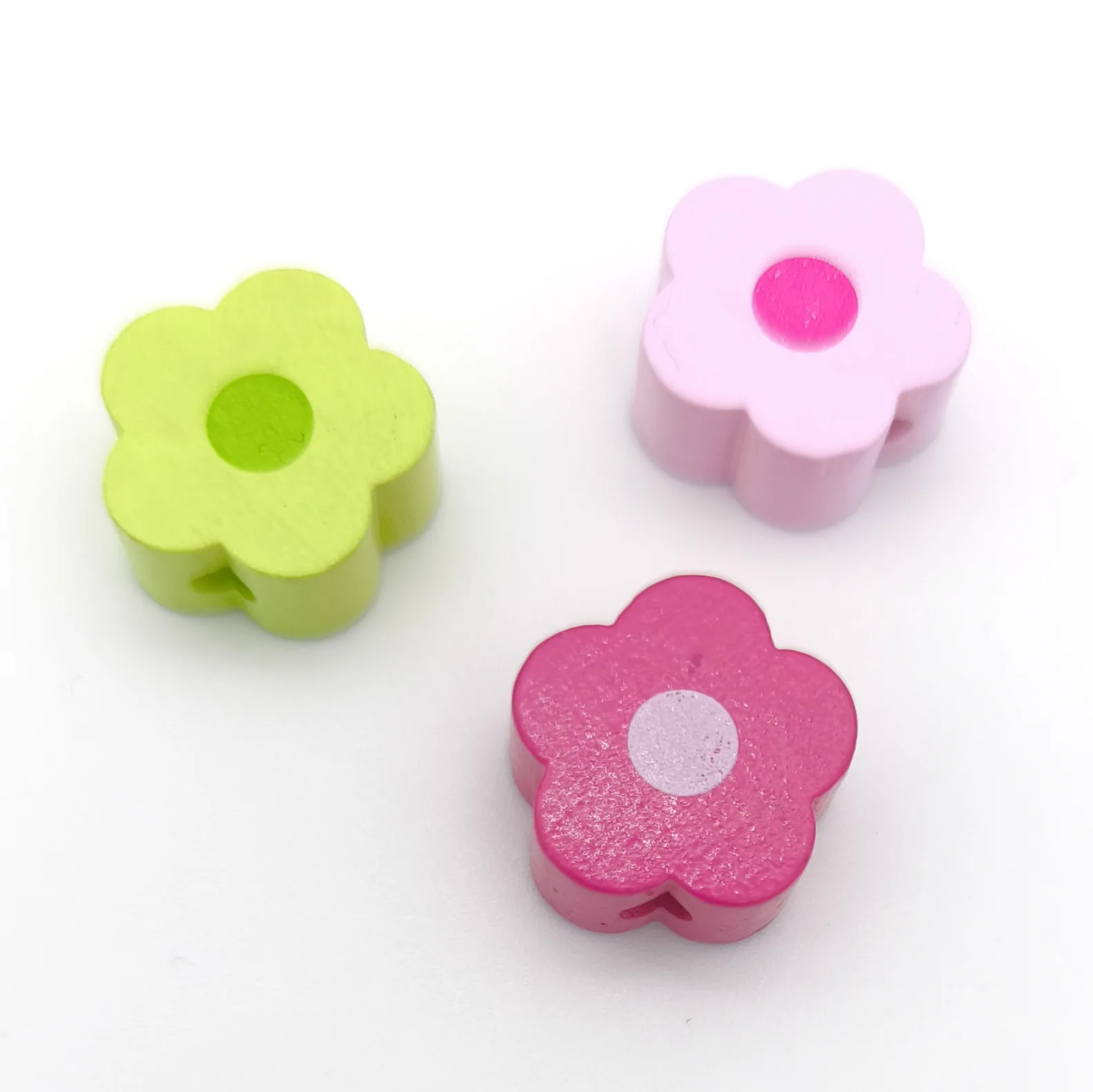 Motivperle Mini-Blume — Kiki-Ena Bastelmaterial Naturholz