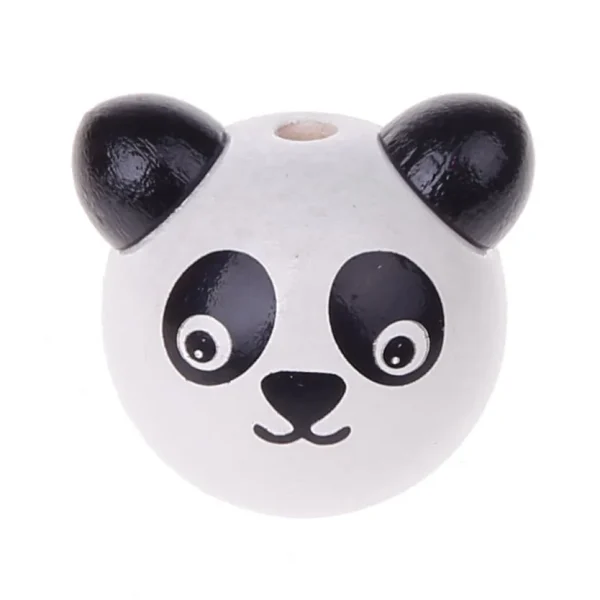 Motivperle Panda 3D — Kiki-Ena Bastelmaterial Naturholz