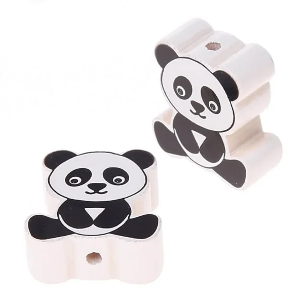 Motivperle Panda — Kiki-Ena Bastelmaterial Naturholz